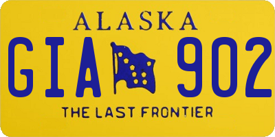 AK license plate GIA902