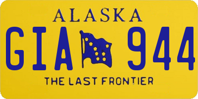 AK license plate GIA944