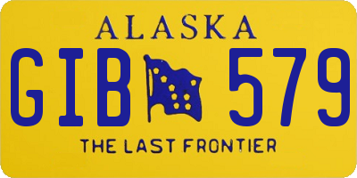 AK license plate GIB579