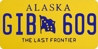 AK license plate GIB609