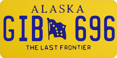 AK license plate GIB696