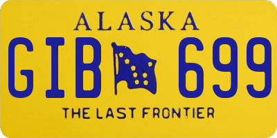 AK license plate GIB699