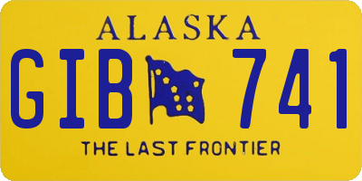 AK license plate GIB741