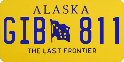 AK license plate GIB811