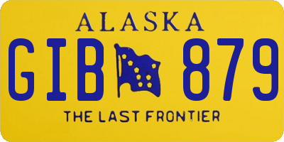 AK license plate GIB879