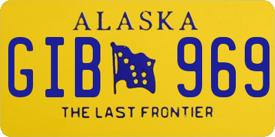 AK license plate GIB969