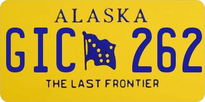 AK license plate GIC262
