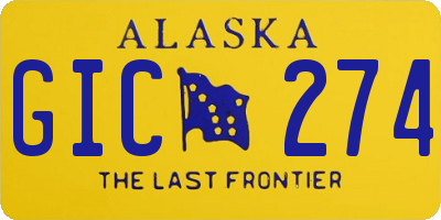 AK license plate GIC274