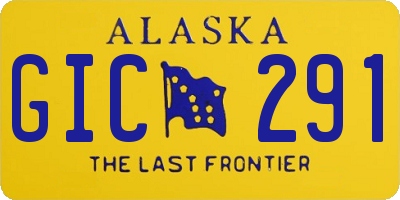 AK license plate GIC291