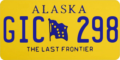 AK license plate GIC298