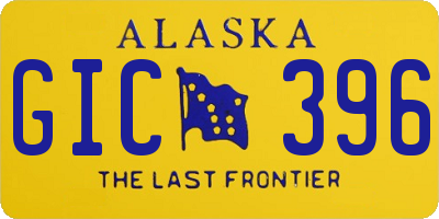 AK license plate GIC396