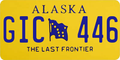 AK license plate GIC446