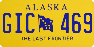 AK license plate GIC469