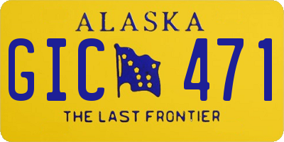 AK license plate GIC471