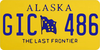 AK license plate GIC486