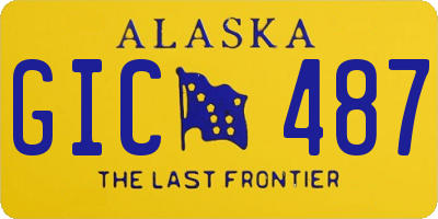 AK license plate GIC487