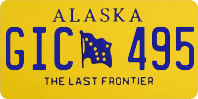 AK license plate GIC495