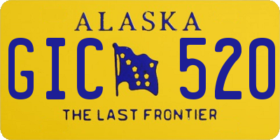 AK license plate GIC520