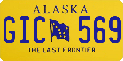 AK license plate GIC569