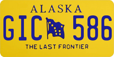 AK license plate GIC586