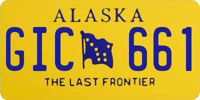 AK license plate GIC661