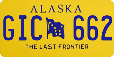 AK license plate GIC662