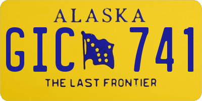 AK license plate GIC741