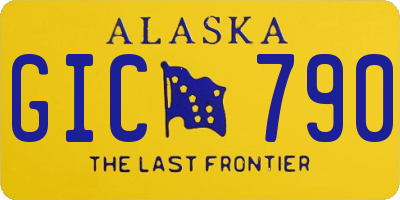 AK license plate GIC790