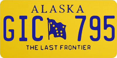 AK license plate GIC795