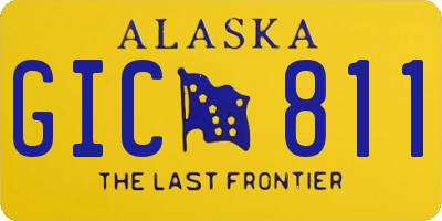 AK license plate GIC811