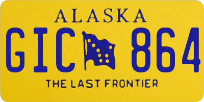 AK license plate GIC864