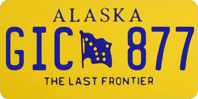 AK license plate GIC877