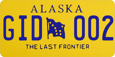 AK license plate GID002