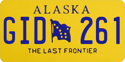 AK license plate GID261