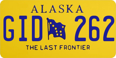 AK license plate GID262