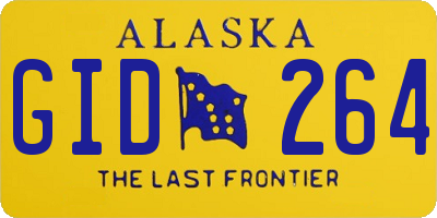 AK license plate GID264