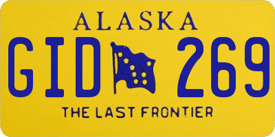 AK license plate GID269