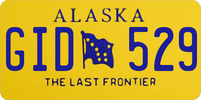 AK license plate GID529