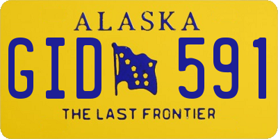 AK license plate GID591
