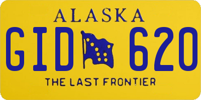 AK license plate GID620