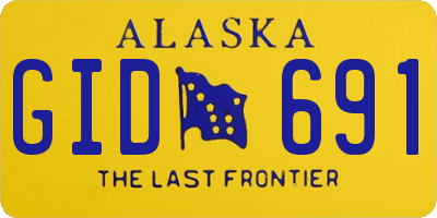 AK license plate GID691