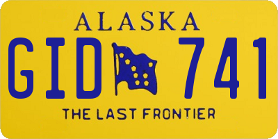 AK license plate GID741