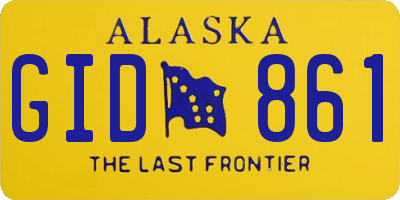 AK license plate GID861