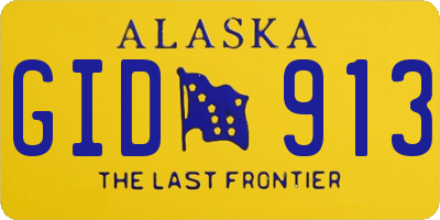 AK license plate GID913