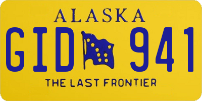 AK license plate GID941