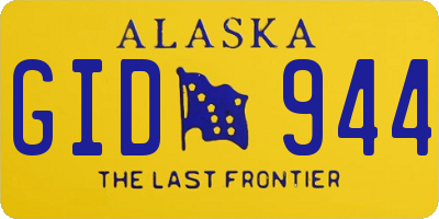 AK license plate GID944