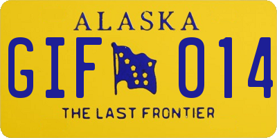 AK license plate GIF014