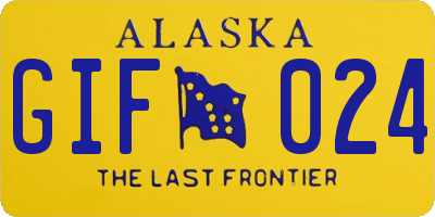 AK license plate GIF024