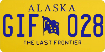AK license plate GIF028