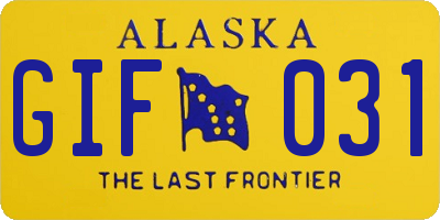 AK license plate GIF031